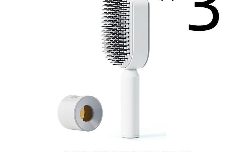 Self Cleaning Hair Brush For Women - Urban Mart