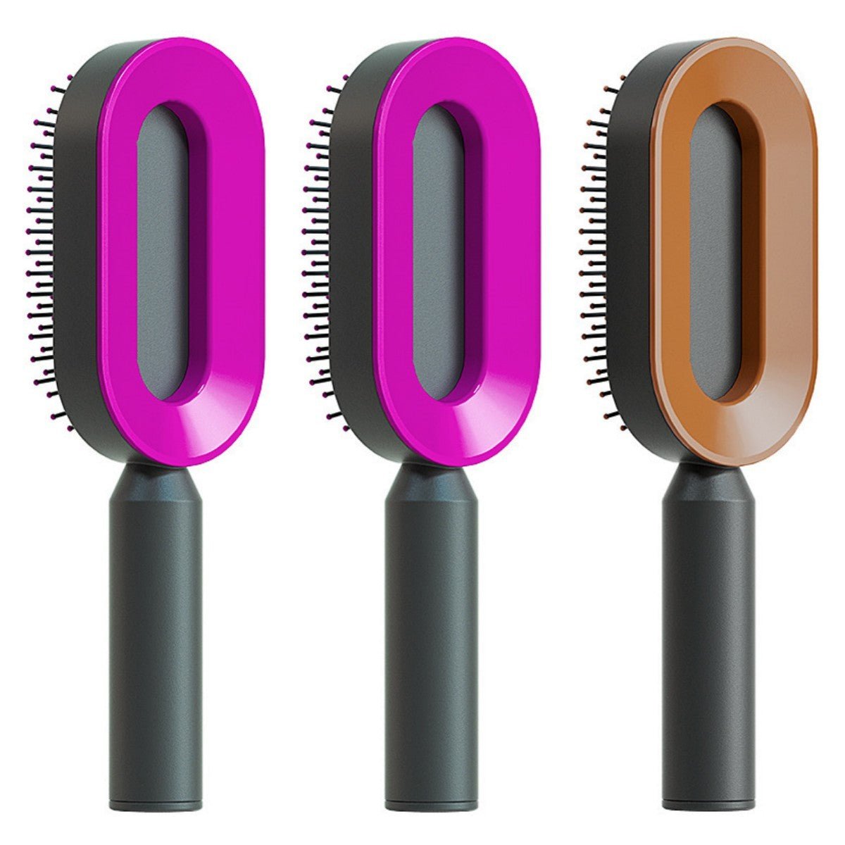 Self Cleaning Hair Brush For Women - Urban Mart