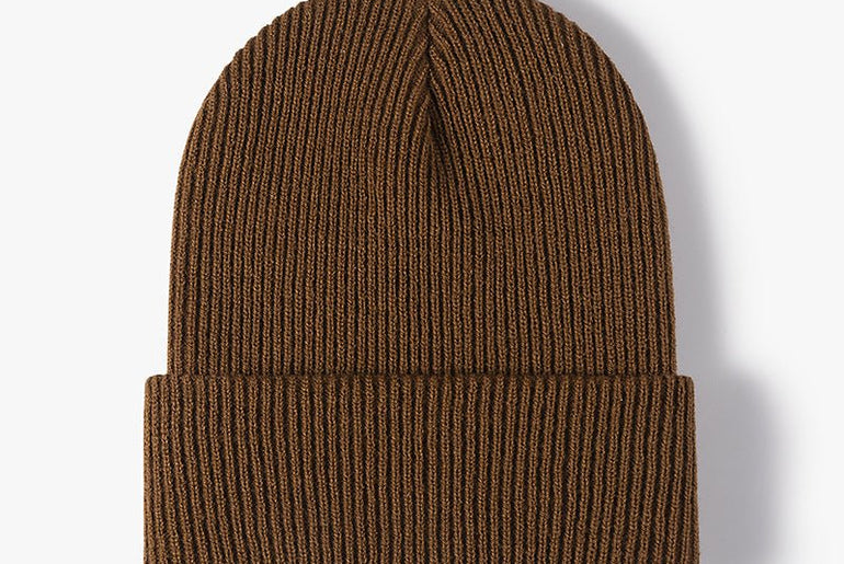 Simple Warm Thick Double Layer Men's Woolen Cap - Urban Mart