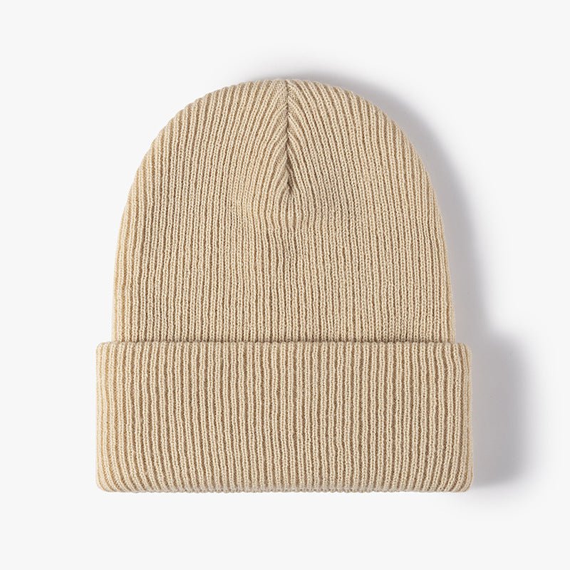 Simple Warm Thick Double Layer Men's Woolen Cap - Urban Mart