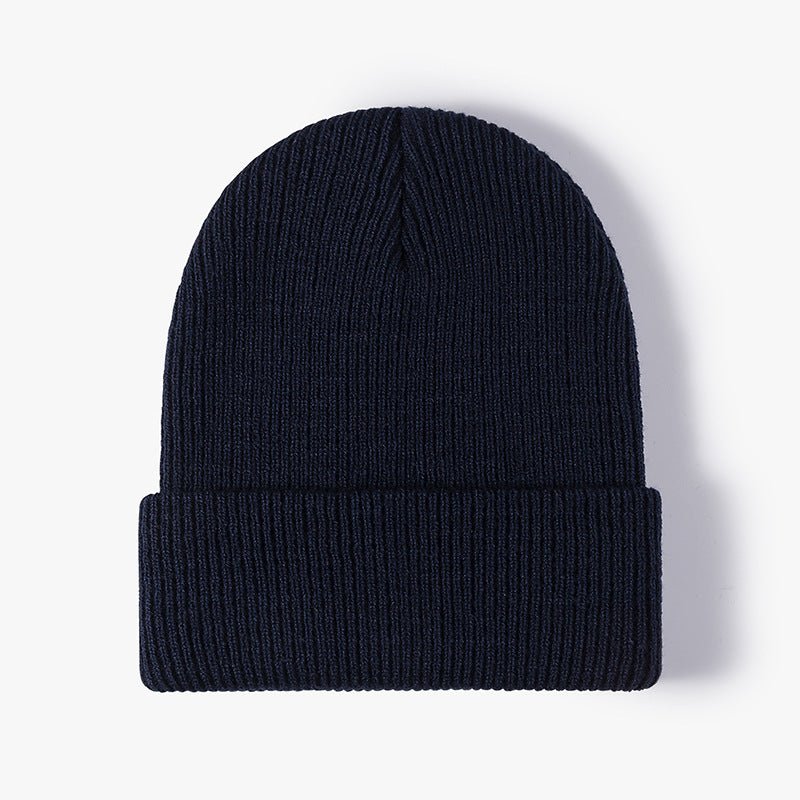 Simple Warm Thick Double Layer Men's Woolen Cap - Urban Mart