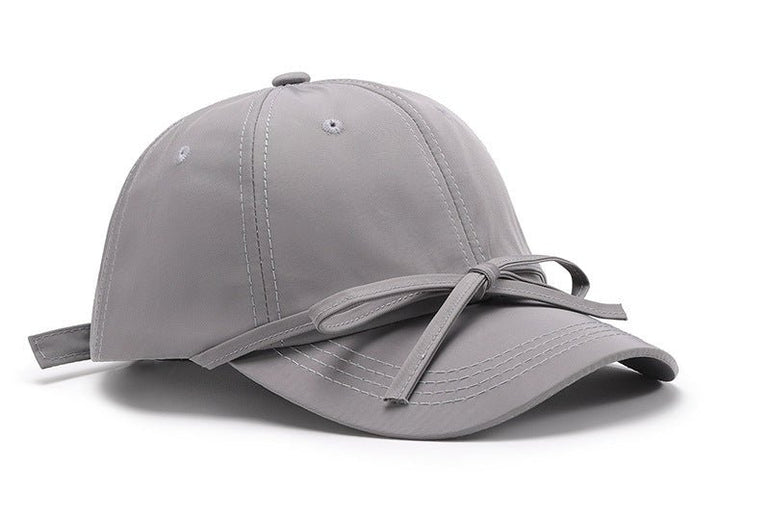 Spring And Autumn Bowknot Quick - drying Soft Top Women's Baseball Cap - Urban Mart