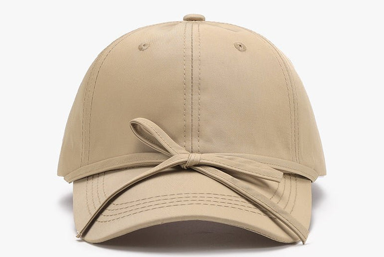 Spring And Autumn Bowknot Quick - drying Soft Top Women's Baseball Cap - Urban Mart