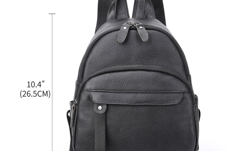 Women's Affordable Luxury Fashion Leather Portable Backpack - Urban Mart