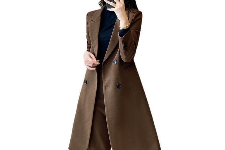 Women's Casual Double - breasted Elegant Trench Coat - Urban Mart